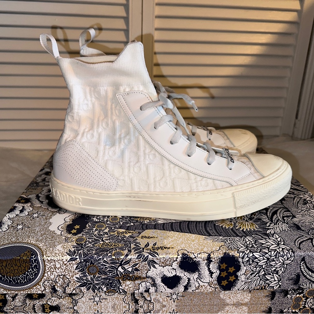 Christian Dior Walk’n’Dior High Top Sneaker |White | IT/EU 42